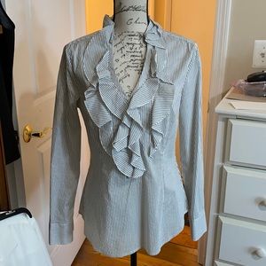 BHWM Ruffle Front Blouse